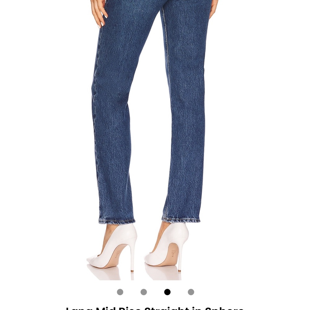 Agolde Lana Mid Rise Straight Jeans